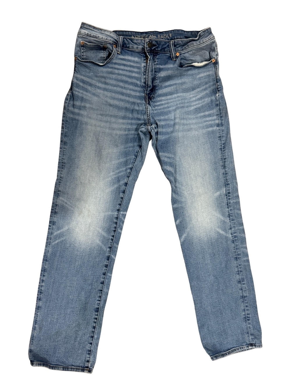 American Eagle Outfitters Airflex Light Wash Men’s Straight Jeans 36x36